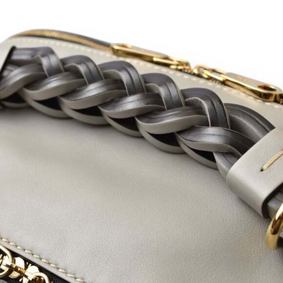 Chloé Chloe Dahlia Medium Shoulder Bag/Handbag in Grey Leather - Picture 8 of 12